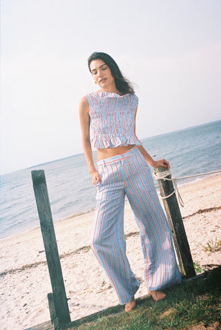 Portofino Pant - Harbor Stripe