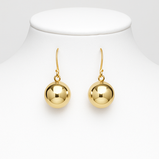 Gold Ball Earrings