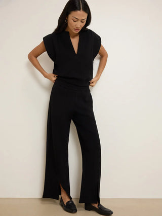 Lincoln Front Slit Knit Pant