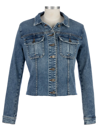 Kara Jacket No Waist with Raw Hem - Dearly