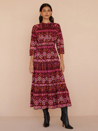 Bazaar Dress - Rhubarb