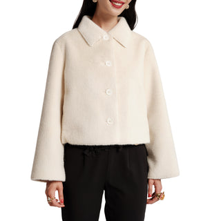 Cosette Jacket Solid Faux Fur