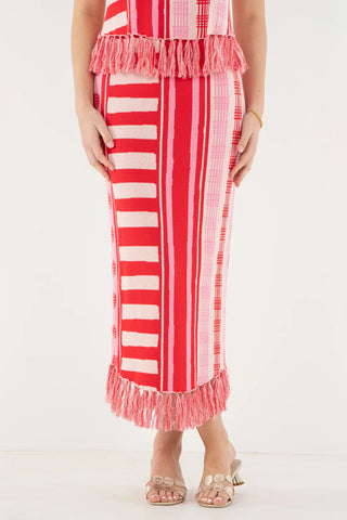 Capri Knit Skirt - Peach Jubilee