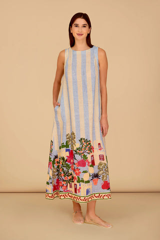 Dani Dress - Village Stripes