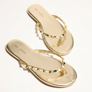 Rivington Stud Flip Flop - Gold