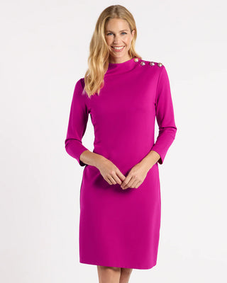 Gertie Ponte Dress - Deep Berry Gold