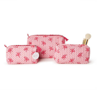 Monkey Print Pouches Medium - Pink