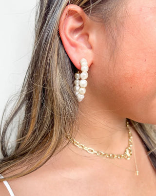 Nubia Hoops - Pearl