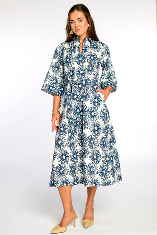 Talia Dress - Hand Drawn Daisies