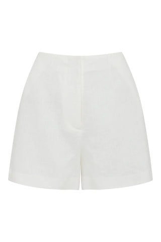 Marli Linen Short - White