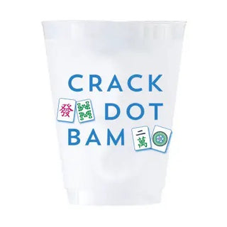 Mahjong Crack Dot Bam Shatterproof Cups
