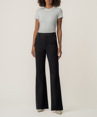 Liliana High Rise Flare Pant-Black