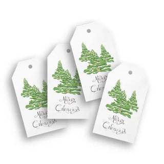 Trees With Merry Christmas Gift Tags | Pack Of 4