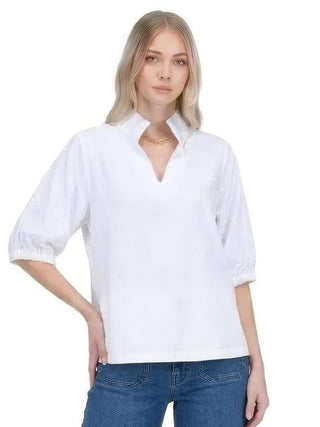 Collar Top - White