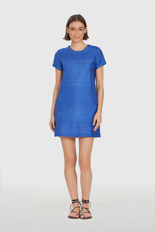 Mini Tee Dress - Cobalt