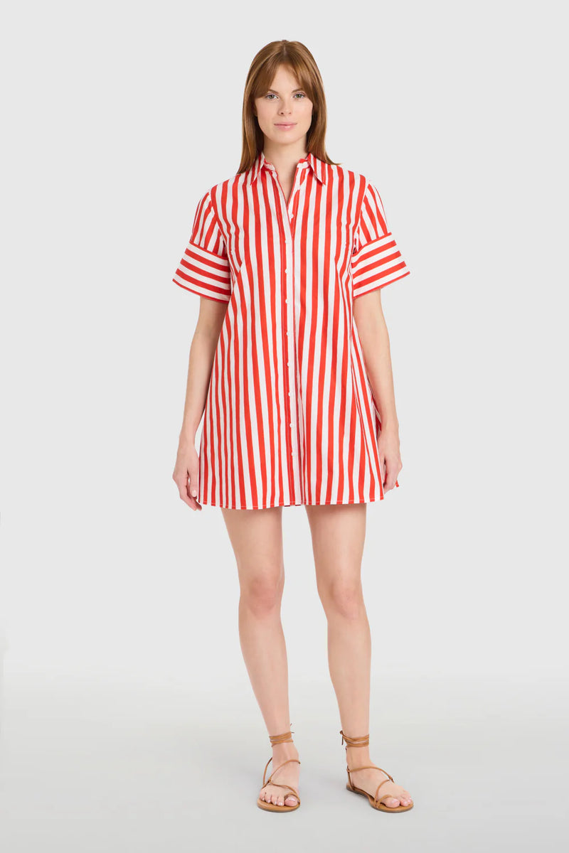 Red striped dock dress from the Monkee's of Peachtree Battle racks