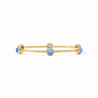 Milano Luxe Bangle Medium - Iridescent Chalcedony Blue