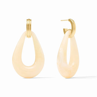 Carnaby Doorknocker Earring - Ivory