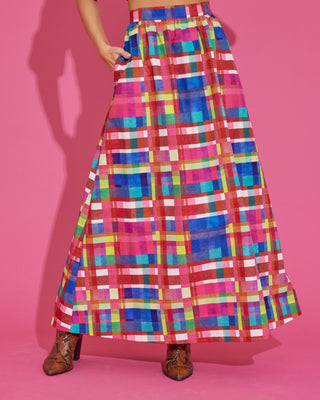 Daphne Skirt - Circus Plaid