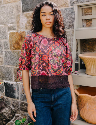 Veda Top - Tabitha Floral Print