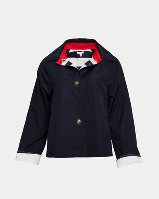Short Spiffy Trench - Navy