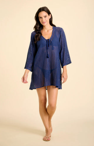 Sitano Sorrento Bell Sleeve Dress Navy / S Sitano Sorrento Bell Sleeve Dress Navy / S