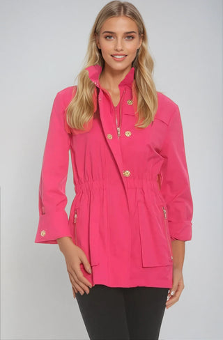 Tess Anorak Jacket - Hot Fushcia