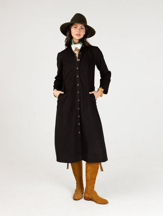 Adele Cord Dress - Black