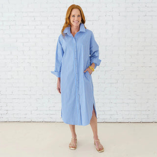 Phoebe Dress - Blue/Navy