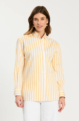 Quinn Stripe Shirt - Pale Marigold