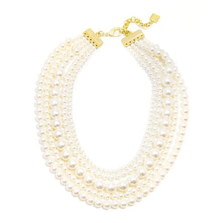 5 Strand Beaded Necklace