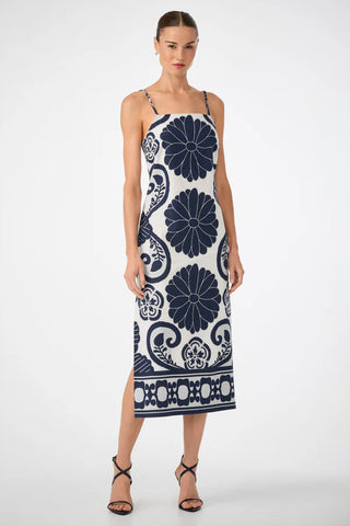 Marita 3 Dress - Sumi Blue/White Wash