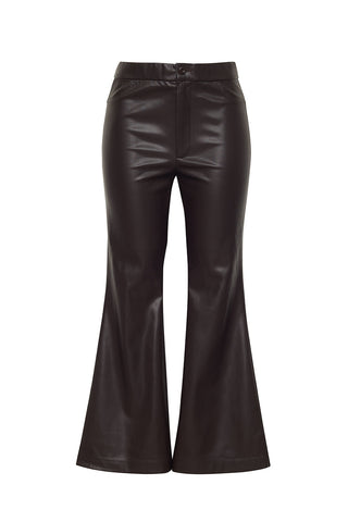 The Dylan Leather Pant-Chocolate