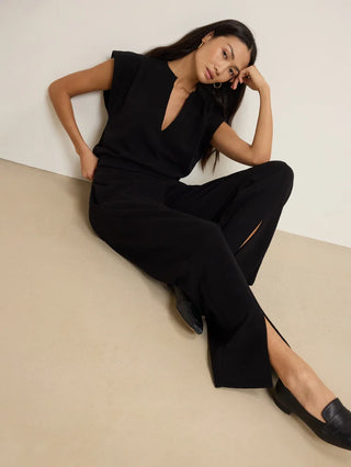 Lincoln Front Slit Knit Pant
