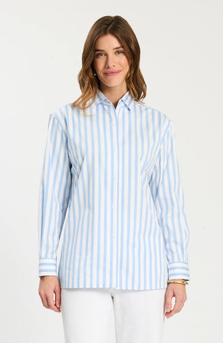 Quinn Stripe Shirt - Vista White