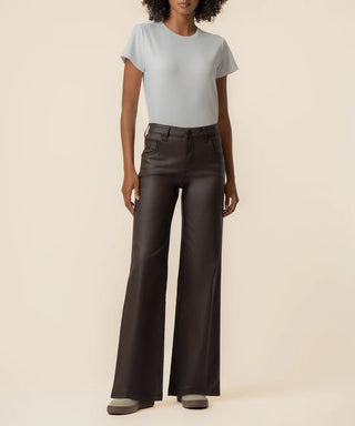 Jodi High Rise Fab Ab Straight Leg Dip Scoop Pockets