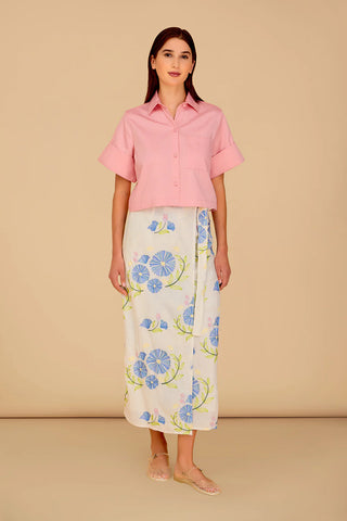 Leigh Wrap Skirt - Flora Embroidery