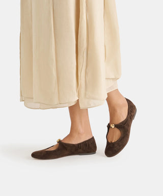 Cornel - Dark Brown Suede