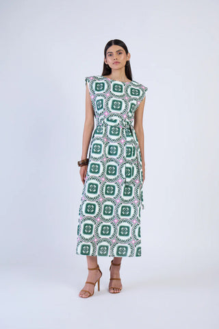 Perry Dress - Palermo Emerald