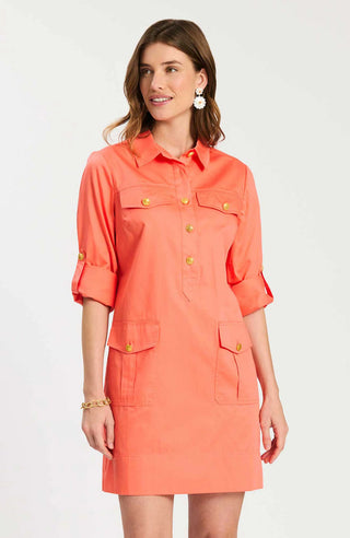 Rory 3/4 Sleeve Dress - Seahorse