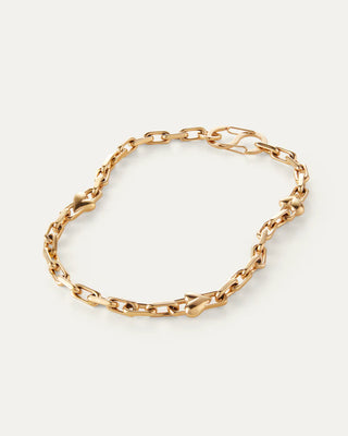 Art Heart Chain Necklace - High Polish Gold
