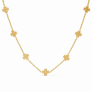 Canterbury Delicate Station Necklace Gold
