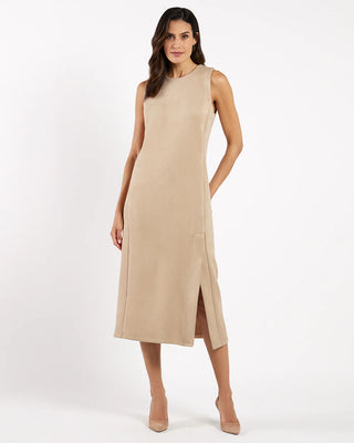Darcy Suede Dress - Camel