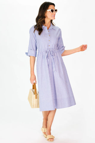 Wenzel Dress - Navy & White Stripe