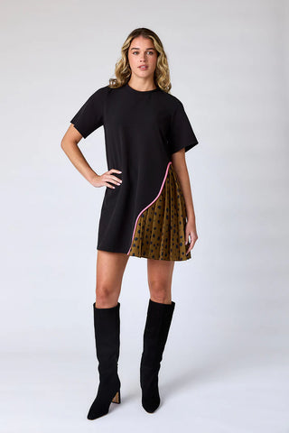 Graham Dress - Black/Ink Spots