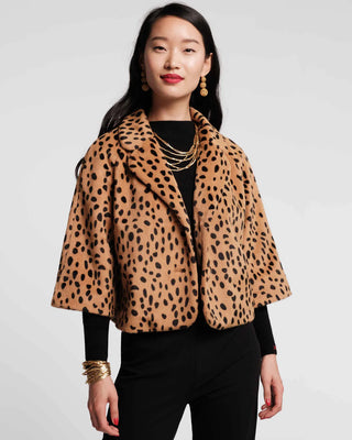 Blaine Jacket Cheetah Faux Fur - Brown Multi