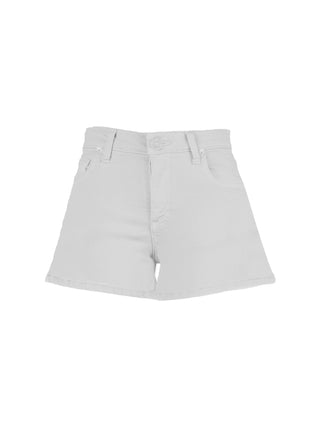 Jane High Rise Short with 5 Pockets with Regular Hem - Optic White