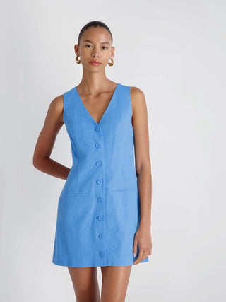 Aspen Linen Sleeveless Aline Dress