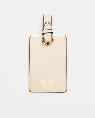 Luggage Tag Tumbled Leather - Oyster