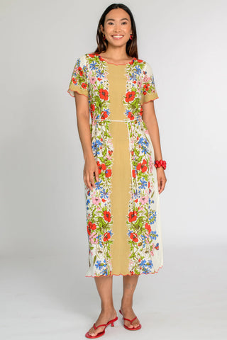 Tess Midi Dress - Butterfly Garden